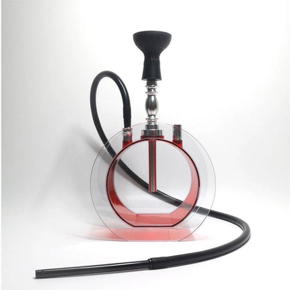 Acrylic round pot hookah set - www.Shopthatapp.com