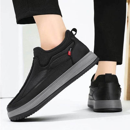 Winter Warm Fleece Snow Boots Round-toed Platform Ankle Boot Fashion Simple Non-slip Flat Cotton Shoes Men - www.Shopthatapp.com
