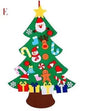 DIY Felt Christmas Tree New Year Toddler Kids Handmade Gift Toys Door Wall Hanging Ornaments Holiday Party Home Decor Set