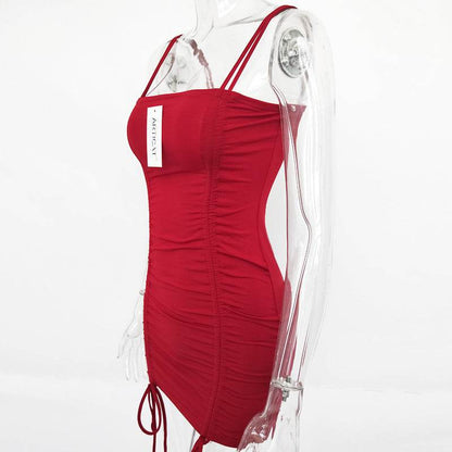 Articat Spaghetti Strap Sexy Backless Women Summer Dress Strapless Bodycon Bandage Party Dresses Vestidos Club Mini Dress - www.Shopthatapp.com