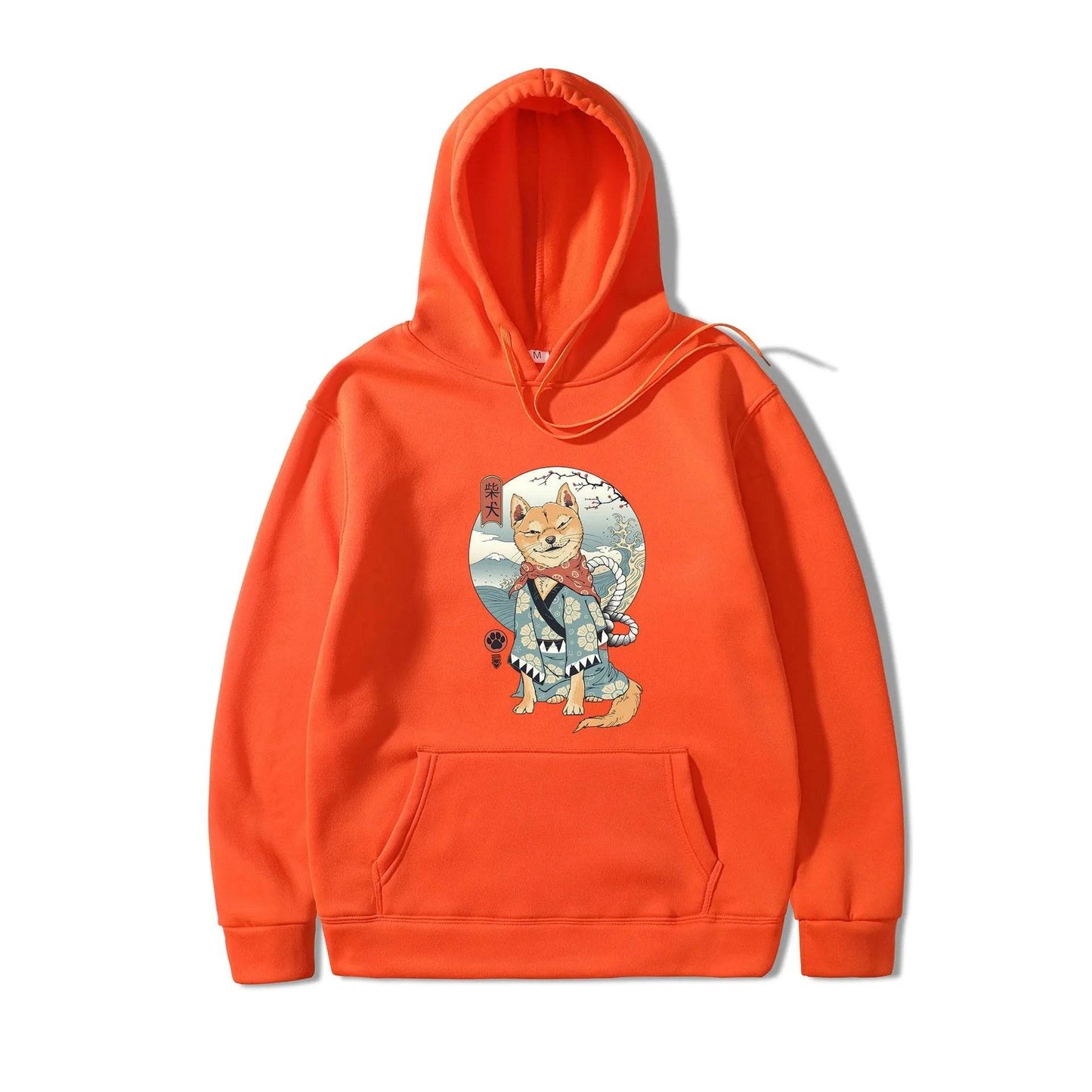 Women Shiba Inu Dog Illustration Printed Casual Hooded Sweater - www.Shopthatapp.com