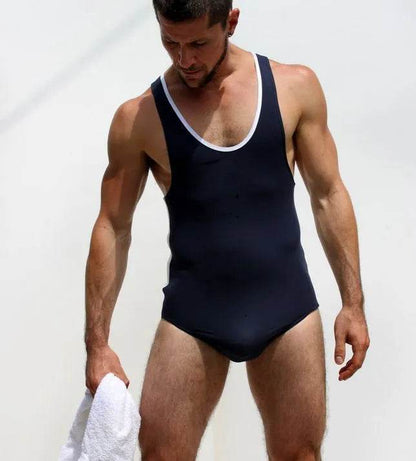 Men's Underwear Underpants One-piece Vest Bodysuit thong - www.Shopthatapp.com