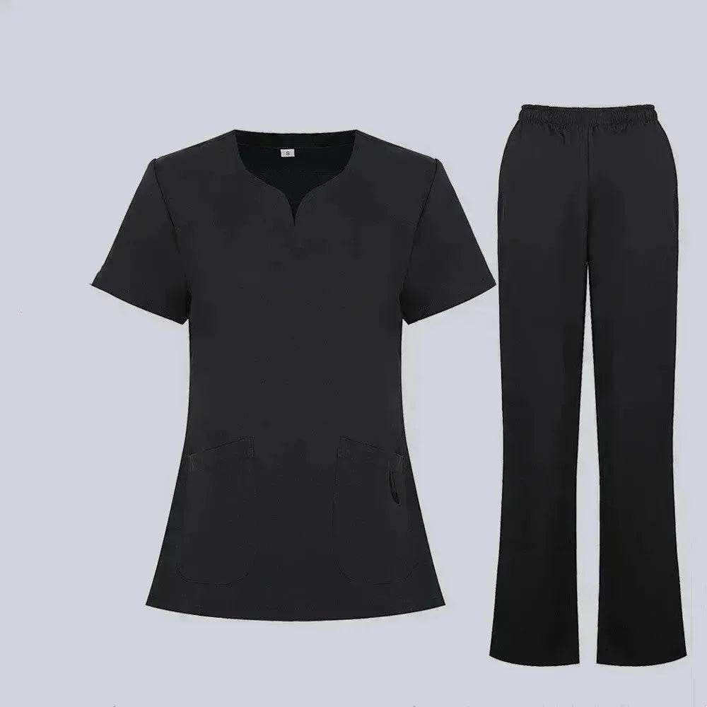 Women Nurse Uniform Female - Hospital Nurse Costume - V Neck Top Pants Set - www.Shopthatapp.com