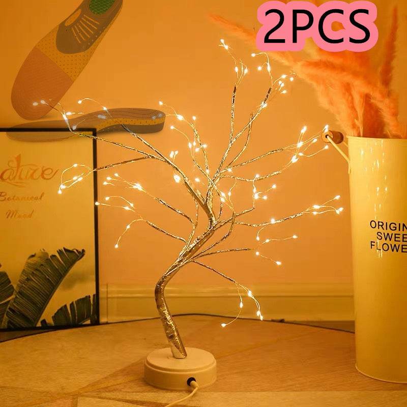 Led Copper Wire Light Bedroom Desk Table Light - www.Shopthatapp.com