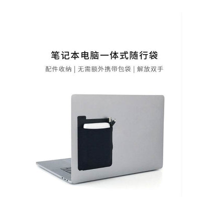 Adhesive Laptop Back Storage Bag Laptop Organizer - www.Shopthatapp.com