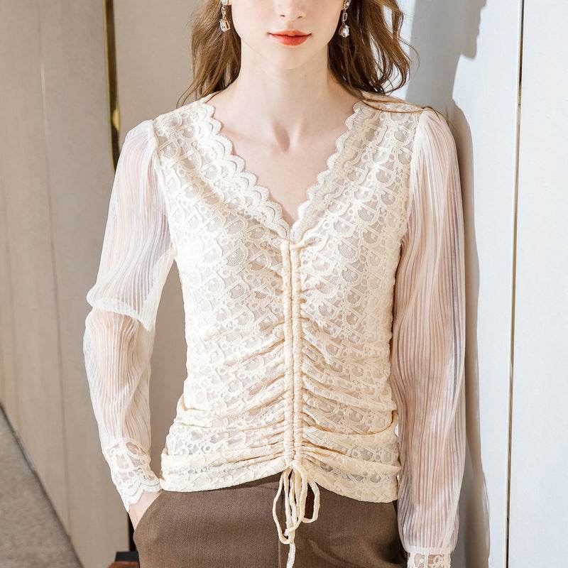 Summer Women Temperament  Work Office lace blouse top - www.Shopthatapp.com