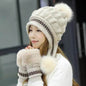Women Cozy Knit Fleece-Feel Beanie With Ear Flaps Winter Hat Perfect For Skiing & Outdoor Activities - www.Shopthatapp.com