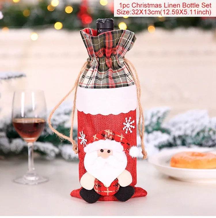 Christmas Decorations Christmas Wine Bottle Socks - www.Shopthatapp.com