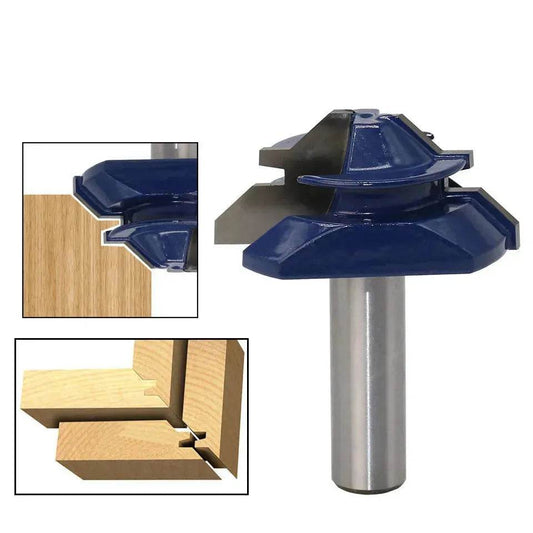 Woodwork Joint 1/2 Tongue and Groove Shank Router Bit 45 degrees - www.Shopthatapp.com
