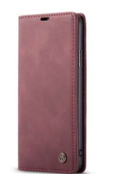 CASEME Vintage Leather Wallet  Holder Apple phone case - www.Shopthatapp.com