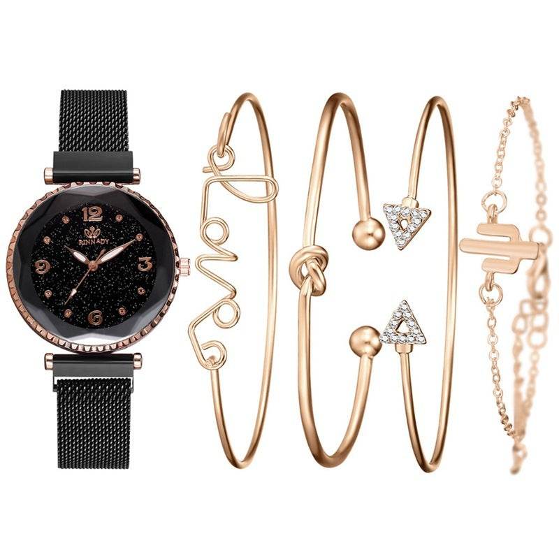 Fashion women's quartz watch bracelet bracelet set - www.Shopthatapp.com