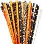 40 Pack Of 9 Inch BPA-Free Halloween Reusable Straws With Colorful Stripe Print Hard Straws For Mason Jars, Mason Glasses, Home Or Party Use, Comes With A Cleaning Brush-Selling On Amazon Is Prohibite - www.Shopthatapp.com