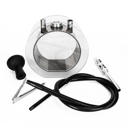 Acrylic round pot hookah set - www.Shopthatapp.com