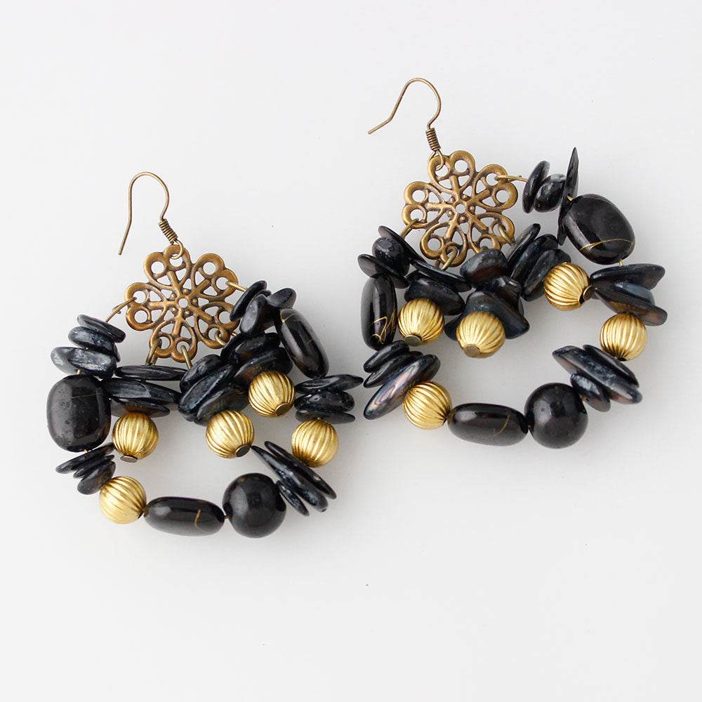 Bohemian style handmade beaded colorful Earrings - www.Shopthatapp.com