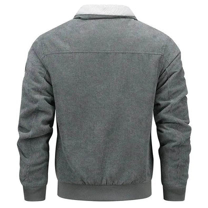 Winter Lapel Fleece Jacket With Pockets Warm Thicken Cotton Coat Men's Clothing - www.Shopthatapp.com