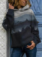 Hooded Long Sleeve Digital Printing Loose Casual Sweater For Women - www.Shopthatapp.com