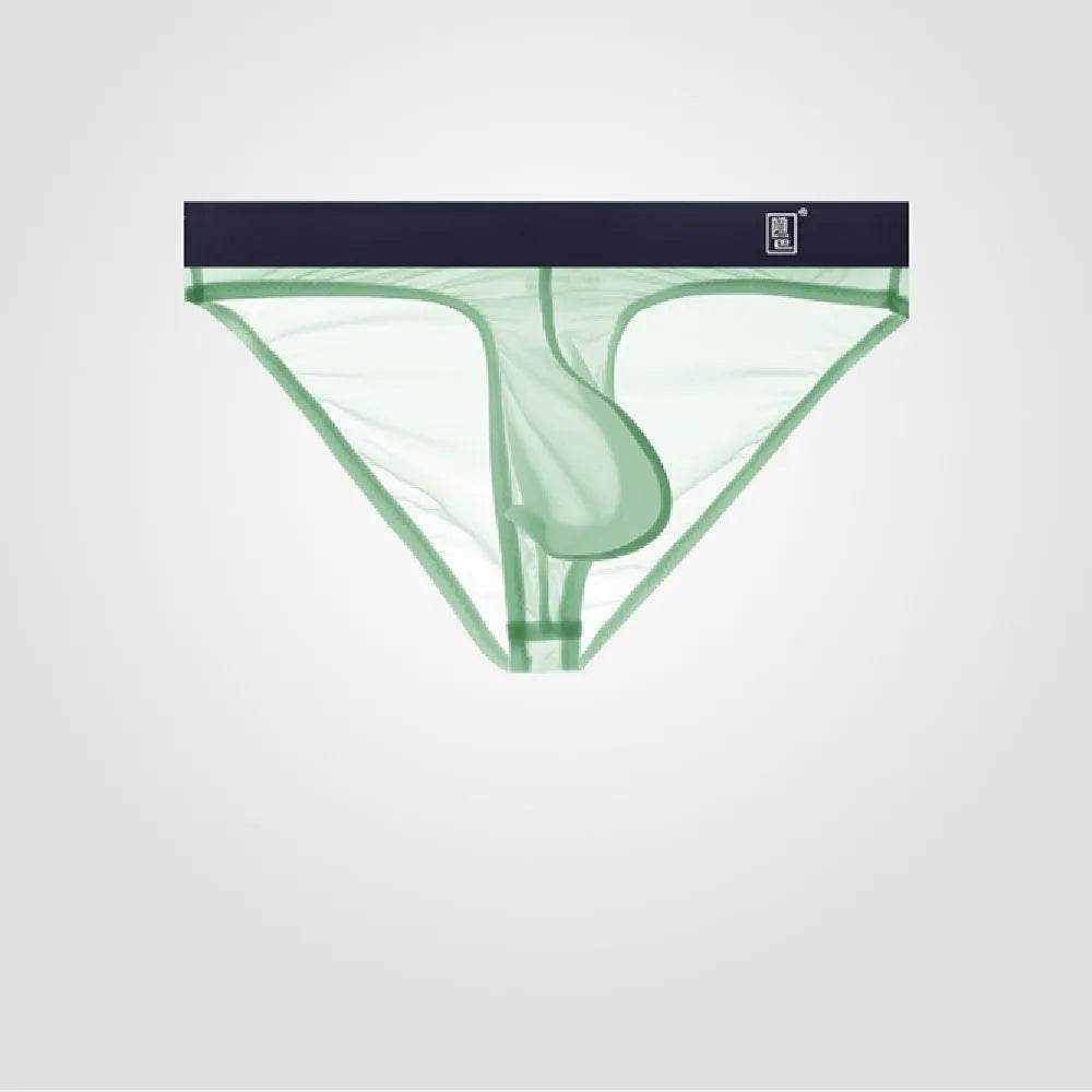 Underwear Men's Briefs Transparent Ice Silk Sexy Full Transparent Trendy Men's Personality Narrow Crotch Low Waist New - www.Shopthatapp.com