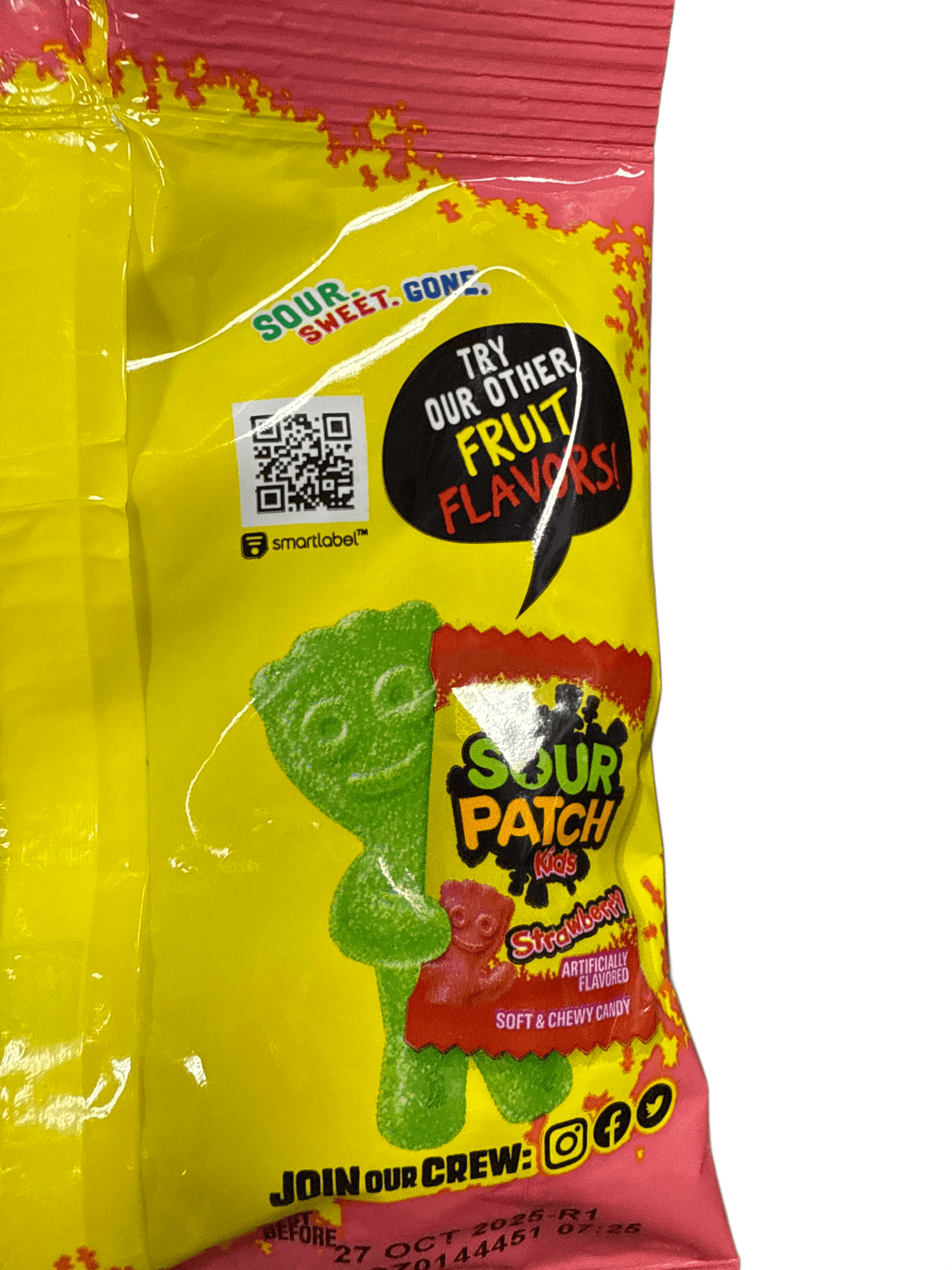 Sour Patch Kids Not So Sour Peach 101G - U.S Edition - www.Shopthatapp.com