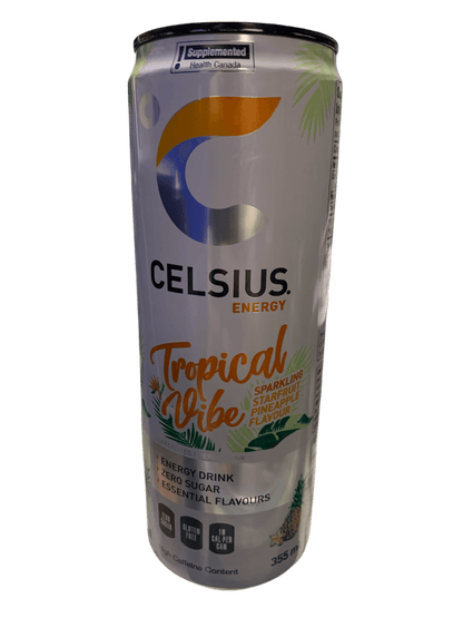Celsius Tropical Vibe Zero Sugar Energy Drink 355ML - Canadian Edition - www.Shopthatapp.com
