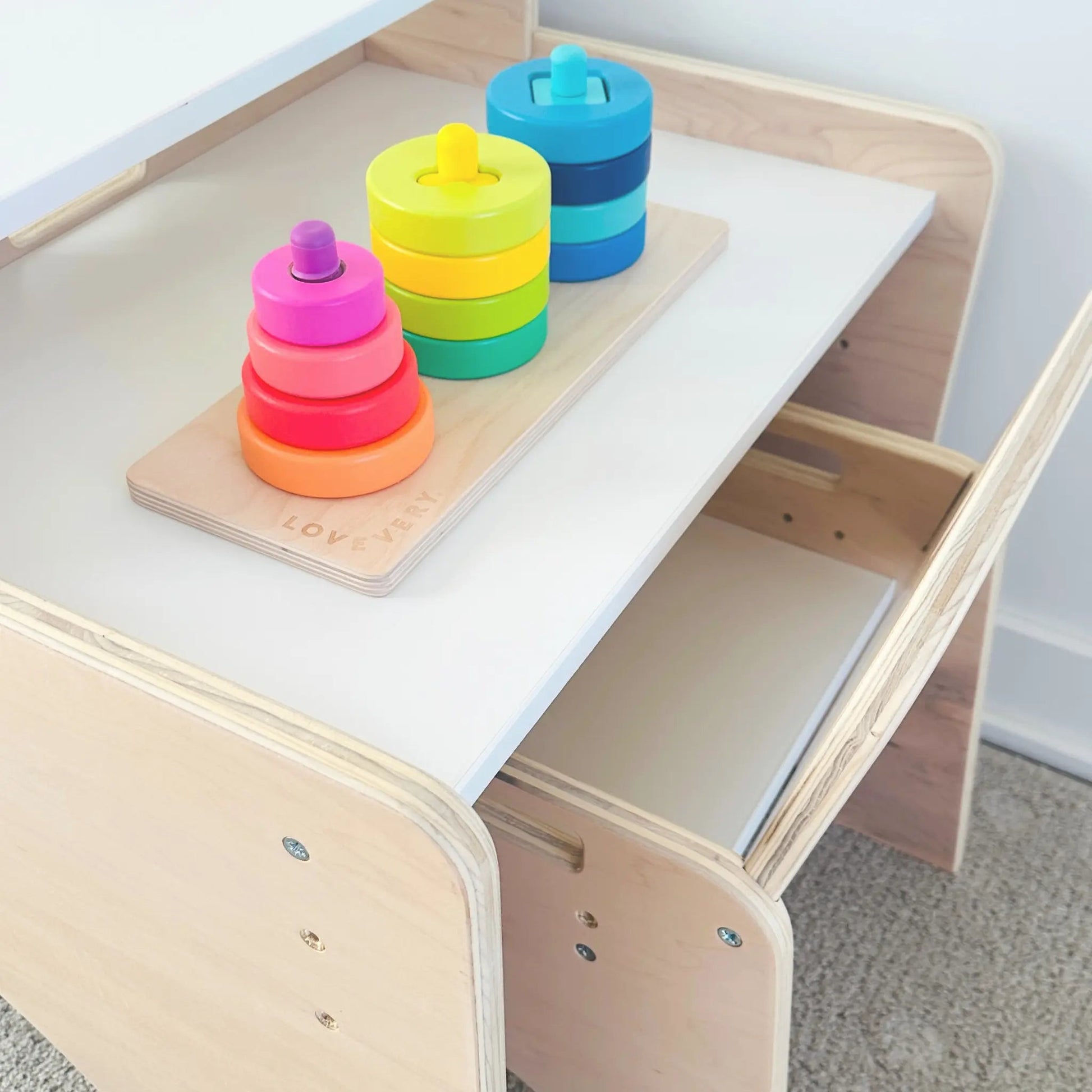 PAPAYA DOUBLE - Adjustable Montessori Table & Chair Set for Two - www.Shopthatapp.com