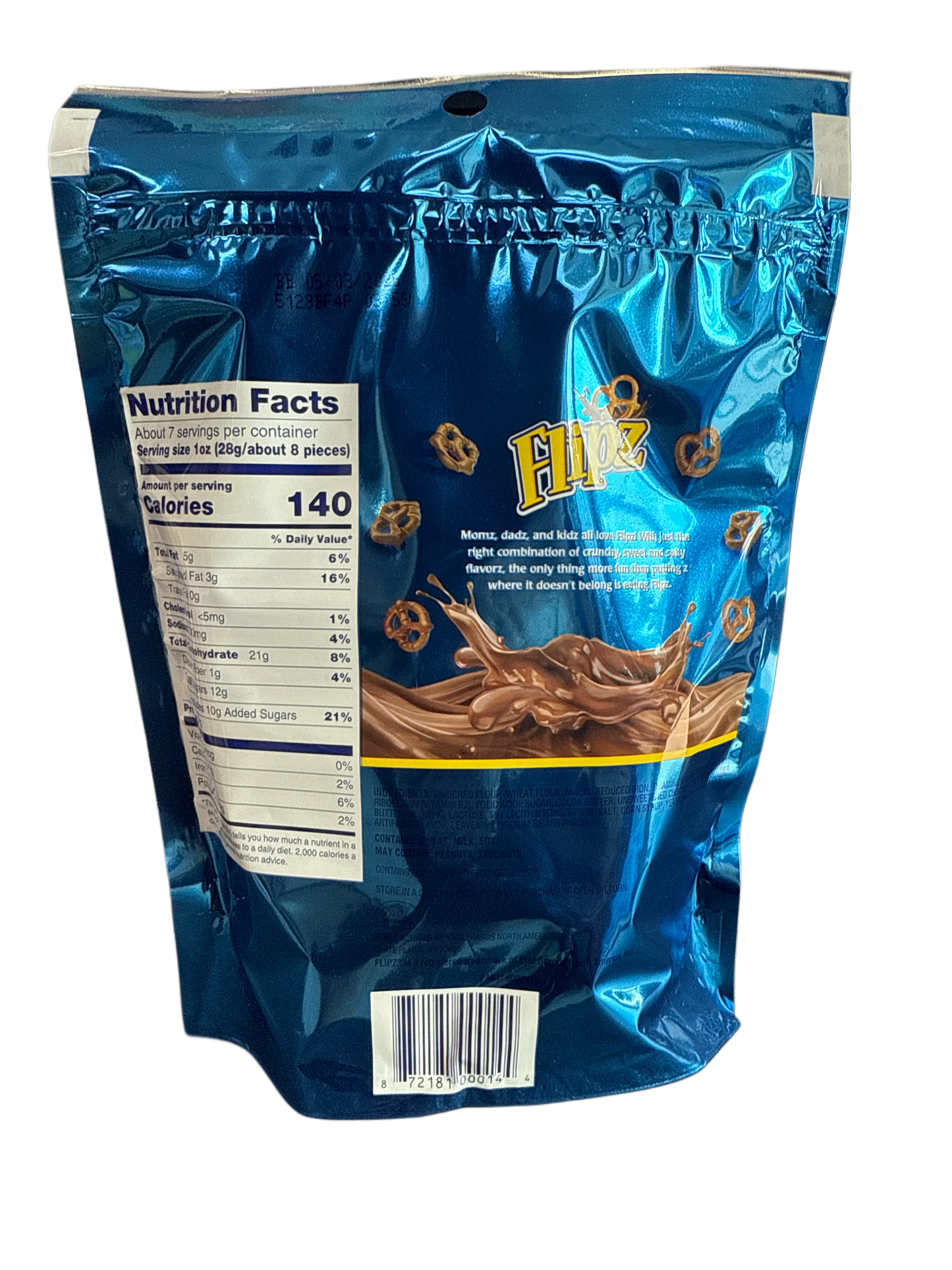 Flipz Milk Chocolate Covered Pretzels 212G - U.S Edition - www.Shopthatapp.com