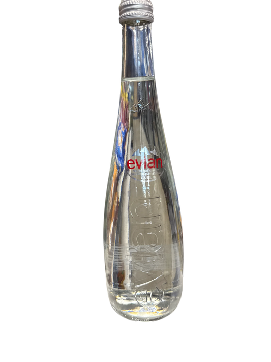 Evian Natural Spring Water Glass Bottle 750ML - France Edition - www.Shopthatapp.com