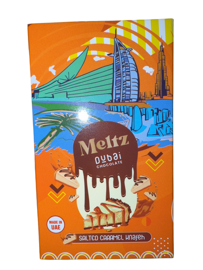 Meltz Dubai Chocolate Salted Caramel Knafeh Flavour 75G - Dubai Edition - www.Shopthatapp.com