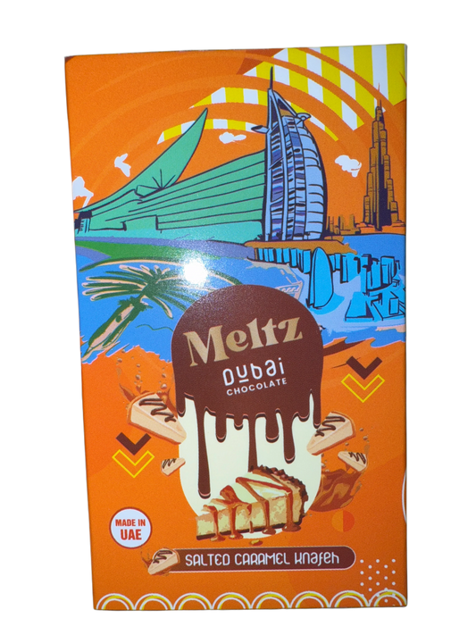 Meltz Dubai Chocolate Salted Caramel Knafeh Flavour 75G - Dubai Edition - www.Shopthatapp.com