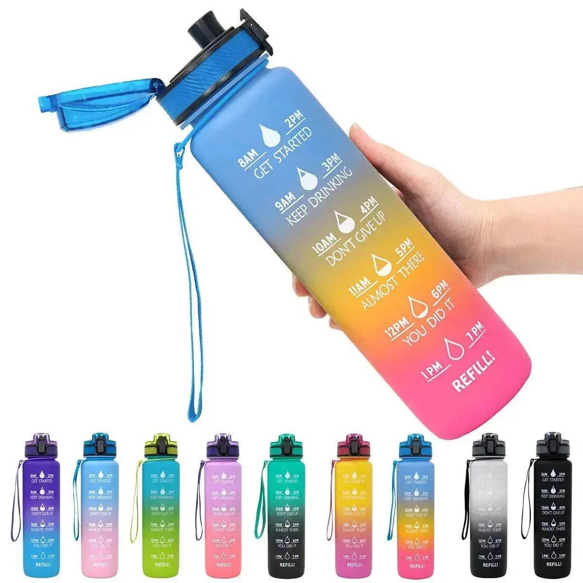 1L Tritan Hydrated Water Bottle for Sport Fitness - www.Shopthatapp.com #