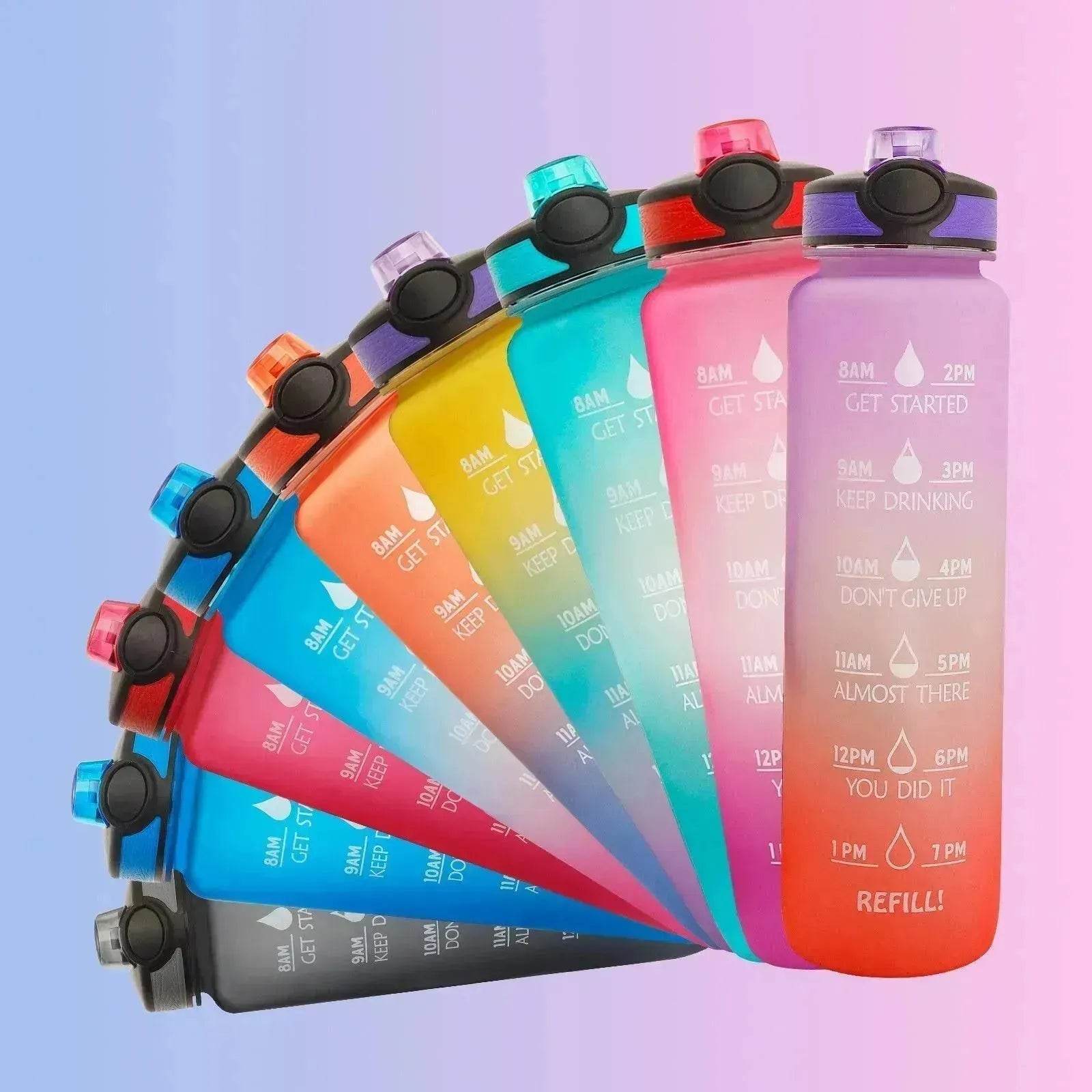 1L Tritan Hydrated Water Bottle for Sport Fitness - www.Shopthatapp.com #