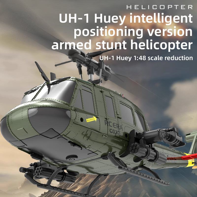 RC ERA C032 UH-1 Huey 6CH RC Helicopter with Smart Positioning & 3D Stunt Flight - www.Shopthatapp.com