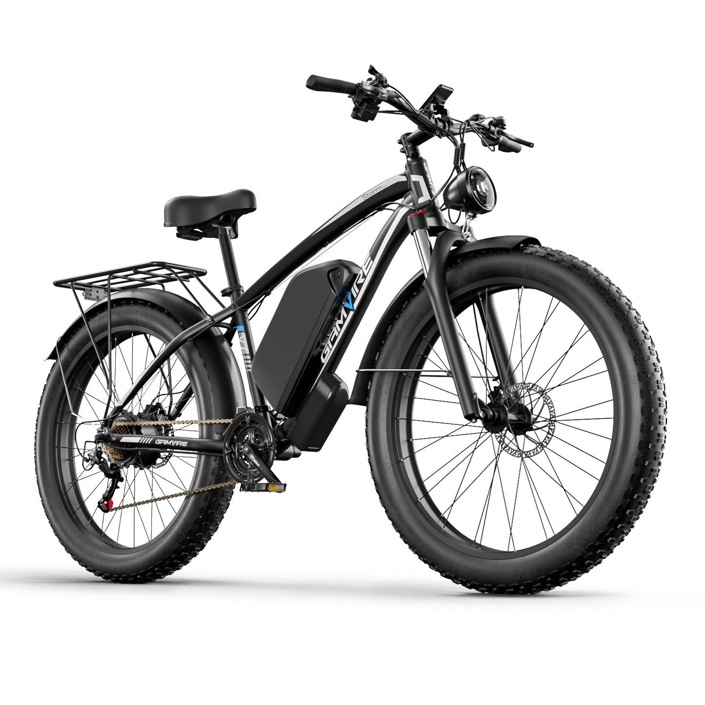 GAMVIRE 26" V7 Electric Bike 59 KM/H 1500W Peak 2000W 52V 19.2AH Battery - www.Shopthatapp.com