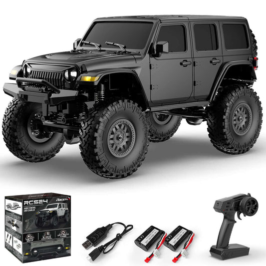 RACENT RCS24 1/24 4WD All-Terrain RC Monster Truck with LED - www.Shopthatapp.com