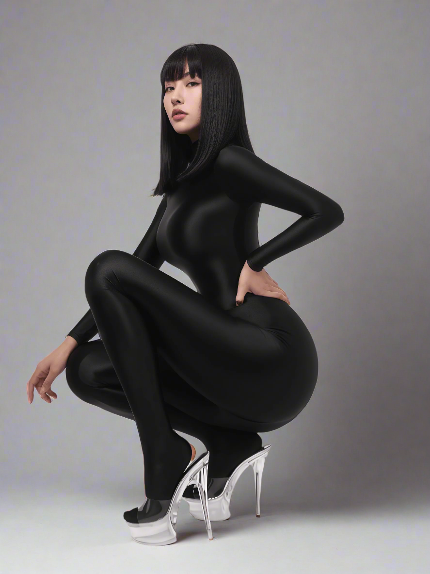 Spandex Nylon Full Bodysuit Back Zipper Zentai Shinny Cosplay Jumpsuit - www.Shopthatapp.com