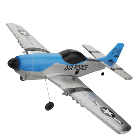 Avion RC Z63 AIR FORCE 3 canaux avec gyroscope, deux moteurs et deux batteries pour débutants 