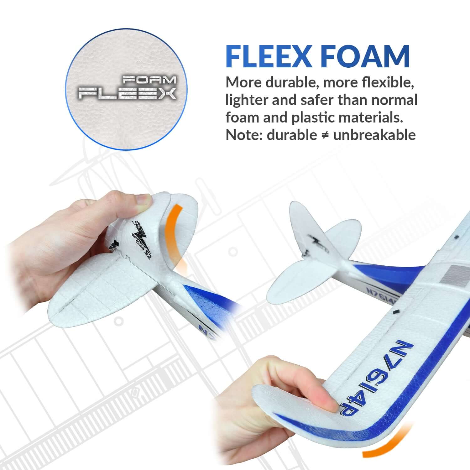 VolantexRC Sport Cub 500mm 4-Channel RC Trainer Airplane with Gyro, Easy Fly - www.Shopthatapp.com