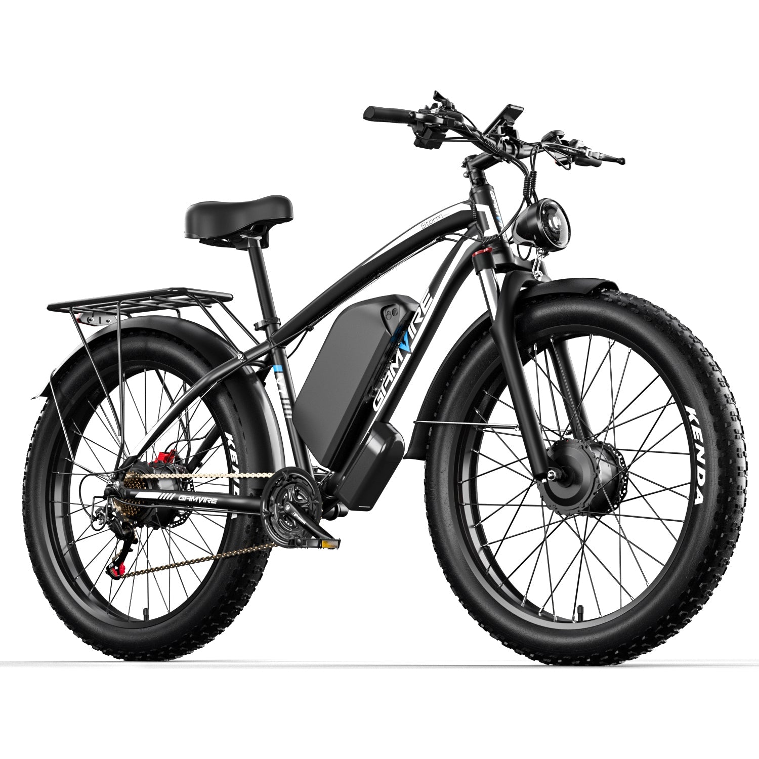 E·BYCCO&GAMVIRE 24" V7PRO Dual Motors 4000W Peak 5000W 52V 32AH Long Distance Electric Bike - www.Shopthatapp.com