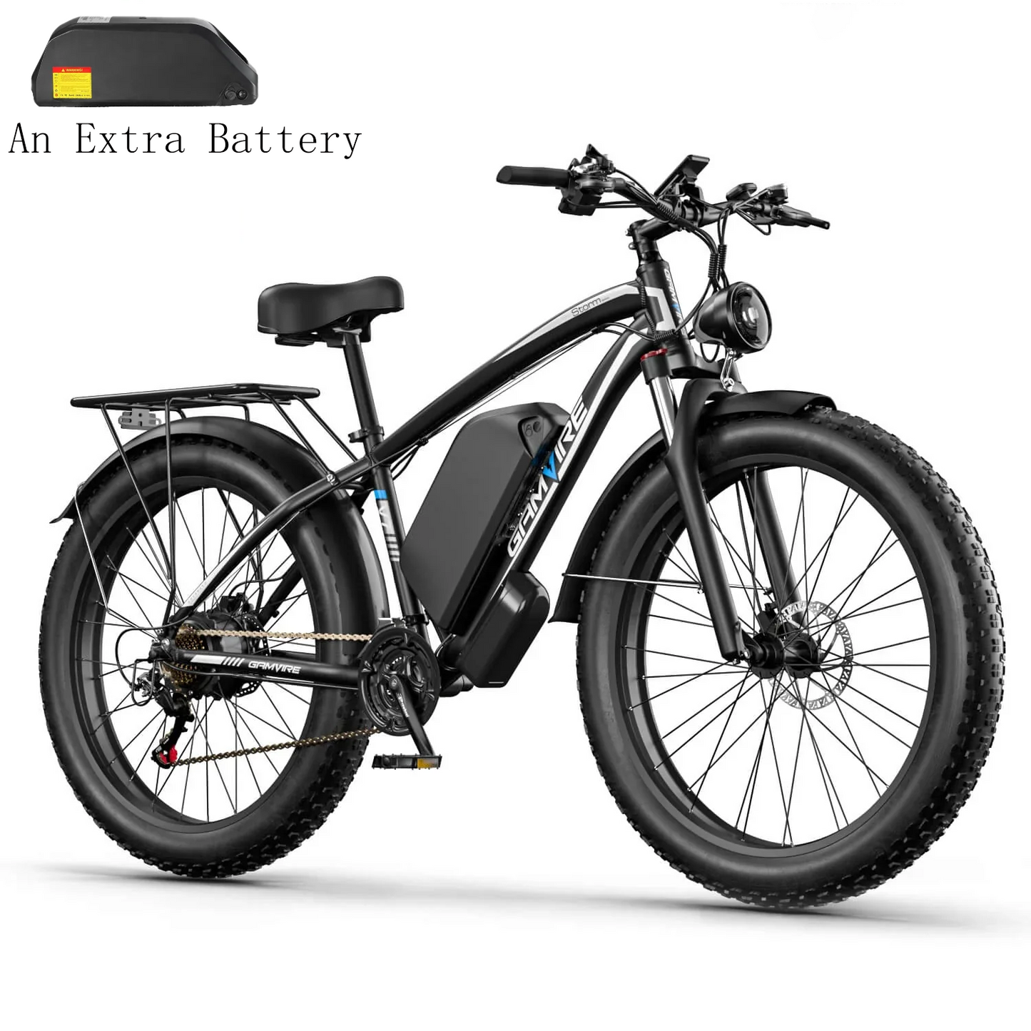 E·BYCCO&GAMVIRE 24''/26'' V7 Long Range Electric Bike Peak 2000W/2500W 52V 19.2Ah/32Ah - www.Shopthatapp.com