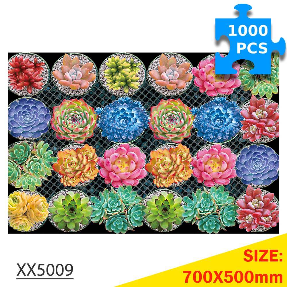 1000-Pc Succulent Plant Puzzle | KidsToyLover - www.Shopthatapp.com