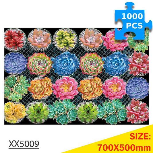 1000-Pc Succulent Plant Puzzle | KidsToyLover - www.Shopthatapp.com