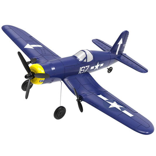 Volantex RC F4U Corsair 3CH RTF EPP-Flugzeug mit Gyro 2,4 GHz für Kinder und Anfänger