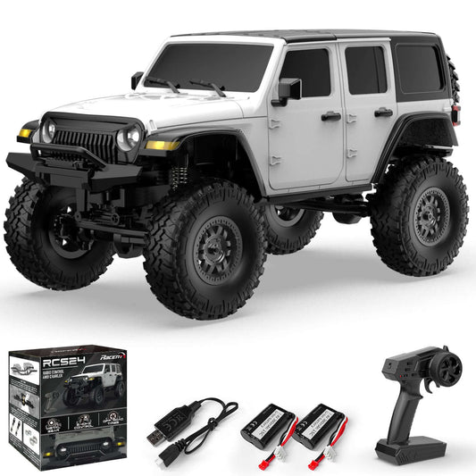 RACENT RCS24 1/24 4WD All-Terrain RC Monster Truck with LED - www.Shopthatapp.com