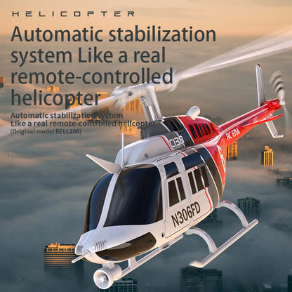RC ERA C138 6CH RC Helikopter mit Gyro, optischer Flusspositionierung, Rot/Blau