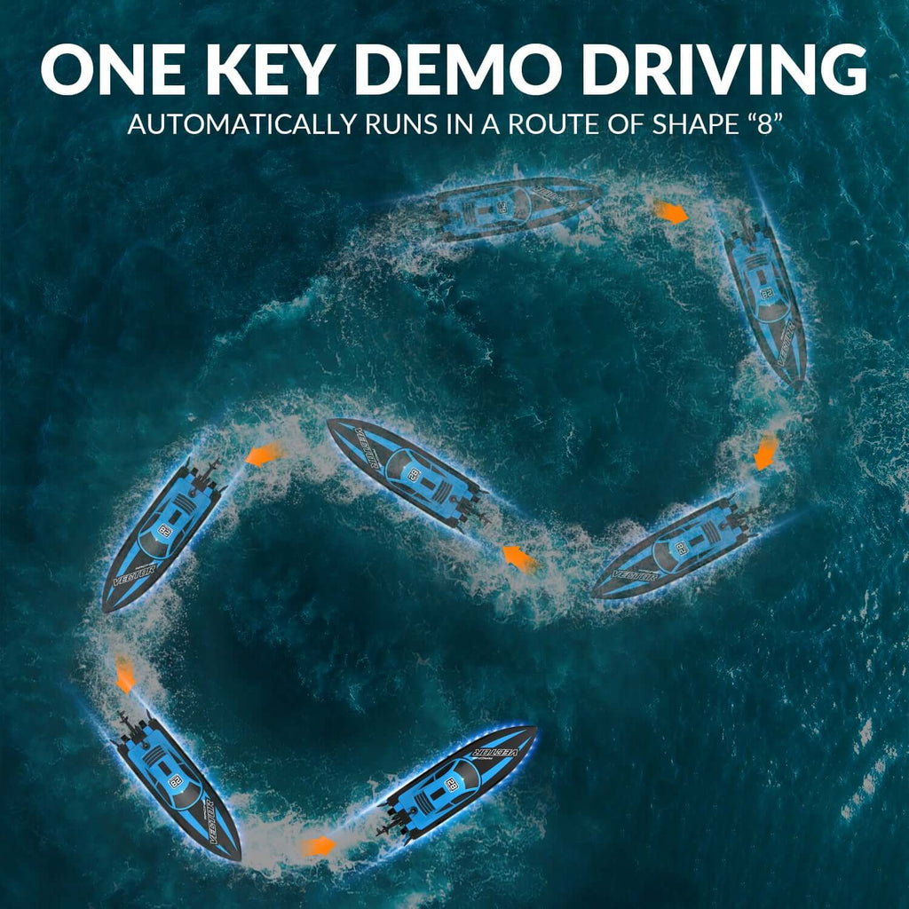 20mph RC Boat with LED Lights for Pools and Lakes - Fast and Fun! - www.Shopthatapp.com