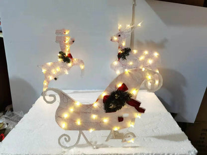 Christmas Scene Decoration With LED Lights Christmas Snowman Ornaments - www.Shopthatapp.com