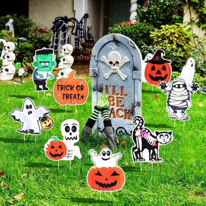 METBOU Halloween Decoration Outdoor Set Of 8 Halloween Decoration Patio Ornaments-Selling On Amazon Is Prohibited - www.Shopthatapp.com