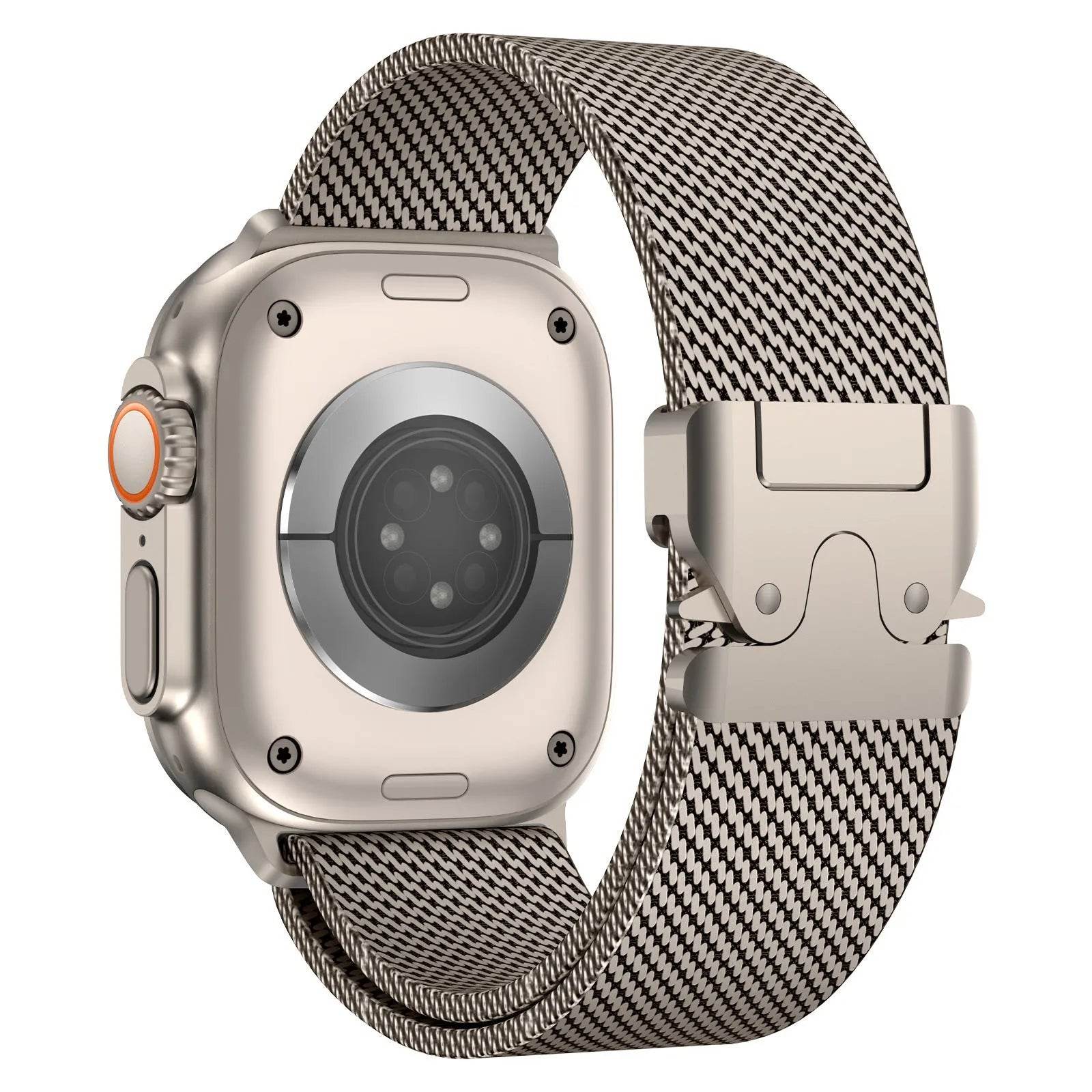 24mm Milan Titanium Watch Strap Suitable For Apple iwatch Smartwatch - www.Shopthatapp.com