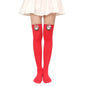 Christmas Plush Doll Knee Socks Bow Stockings - www.Shopthatapp.com
