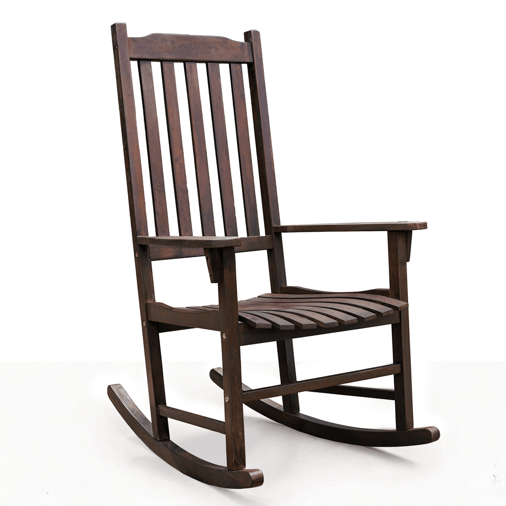 Tranquillo Oasis Wooden Rocking Chair for Patio, Porch, or Indoor Use - www.Shopthatapp.com