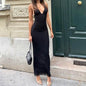 Halter neck Spaghetti Backless Butterfly Design Spring Summer long dress - www.Shopthatapp.com